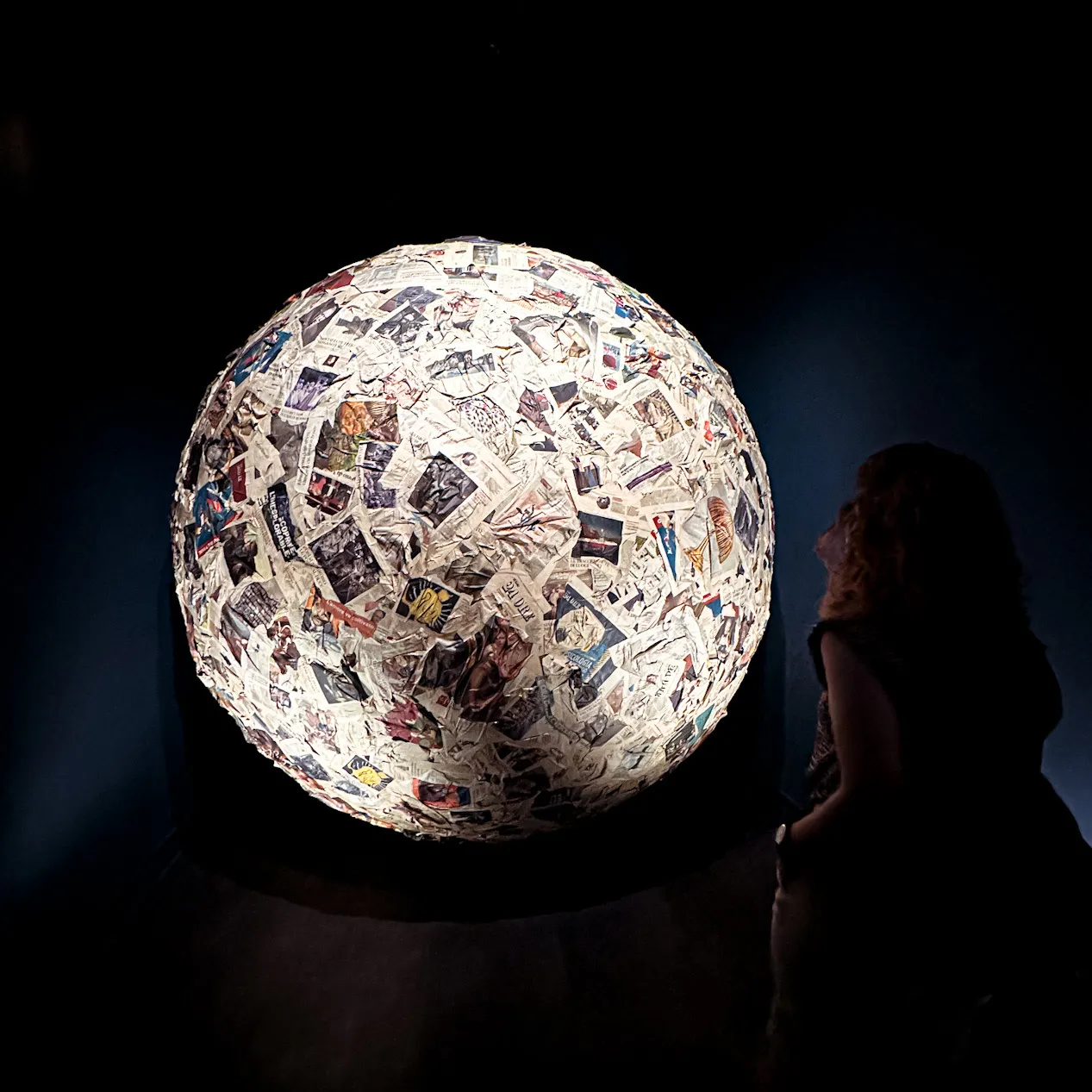 La Sfera di giornali di Pistoletto @ Chiostro del Bramante (Roma)