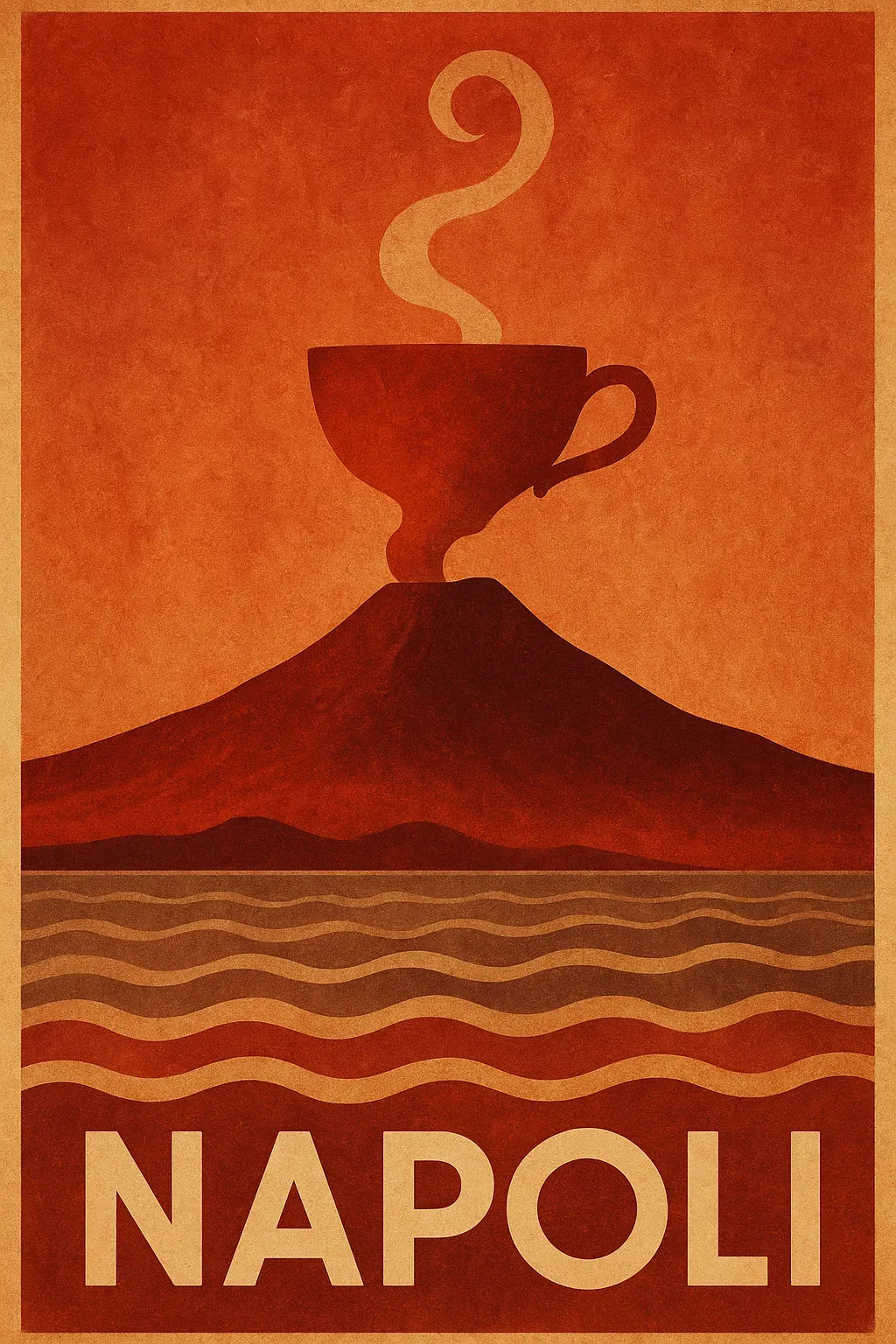 Artistic posters of Naples and Campania