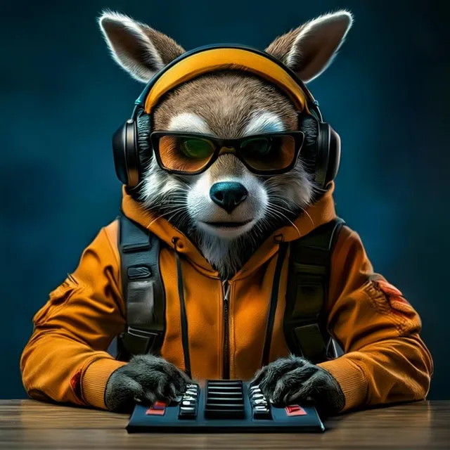Photo of a Anthropomorphic animal as a Gamer